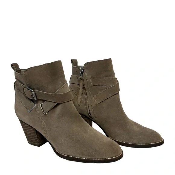 Sam Edelman Morris Suede‎ Leather Winter Fall Casual Chic Ankle Booties Brown - Picture 2 of 13